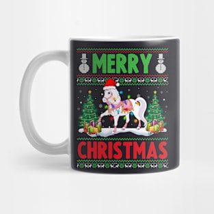 Funny Horse Animal Lover Xmas Lighting Horse Christmas Mug